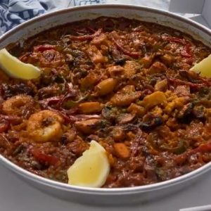 price x2 pax-Seafood Paella- available every day from 12 pm (except Mondays)