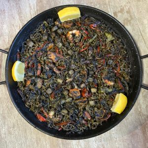 price x 2 people Black Squid Ink Fideuá - available every day from 12 pm (except Mondays)