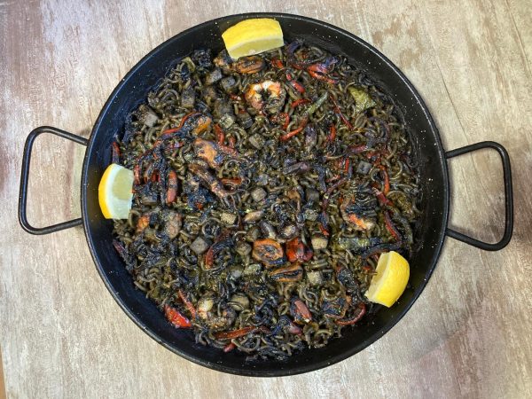 price x 2 people Black Squid Ink Fideuá - available every day from 12 pm (except Mondays)