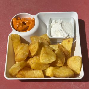 Potatoes with Garlic and Brava sauce - available every day from 12 pm  (except Mondays)
