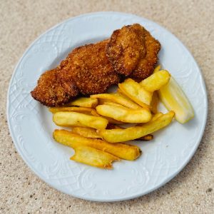 Kids Chicken Milanese with French Fries - available everyday from 12 pm (except Tuesdays)